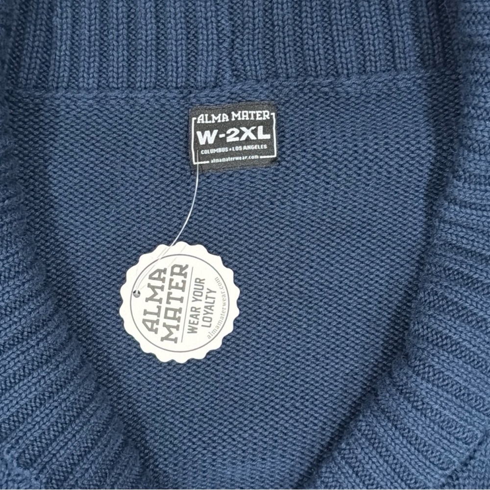 Brand new Alma mater Yale university cardigan sweater women’s 2XL 100% cotton - Picture 3 of 5